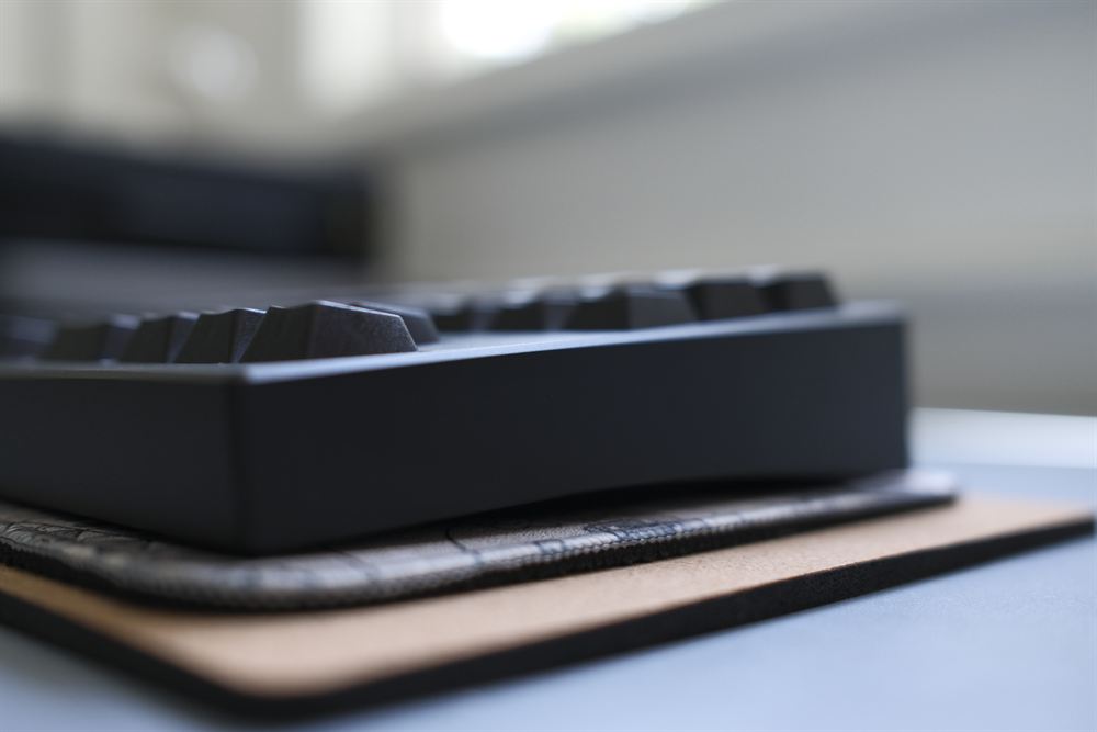 Close side-profile corner with shallow depth of field
