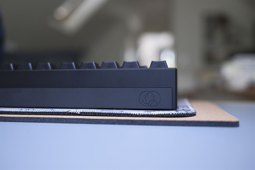 Cruel World CW88 — matte black board with monochrome GMK Cosmos