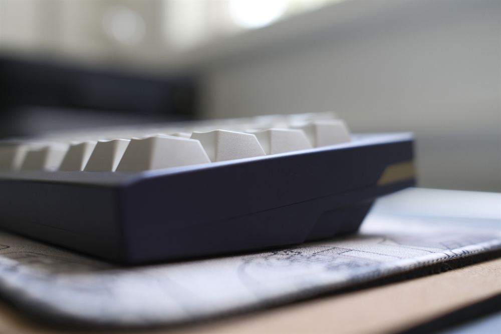 Drift Mechanics Forever 65 — purple anodized 65% with GMK Black Snail