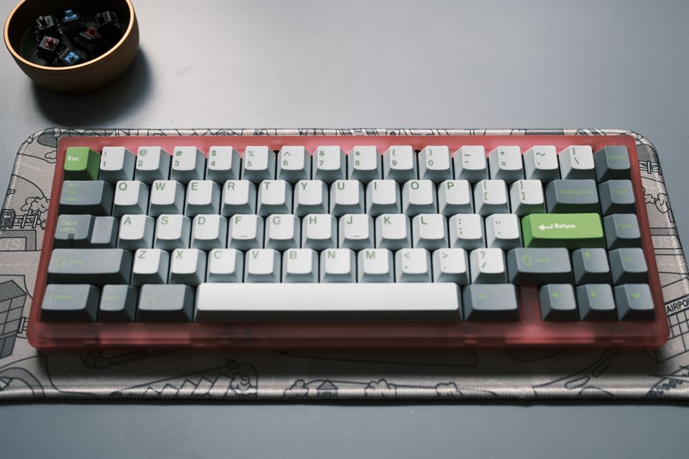 Top-down plan view of the Bowl Manta with GMK Lime