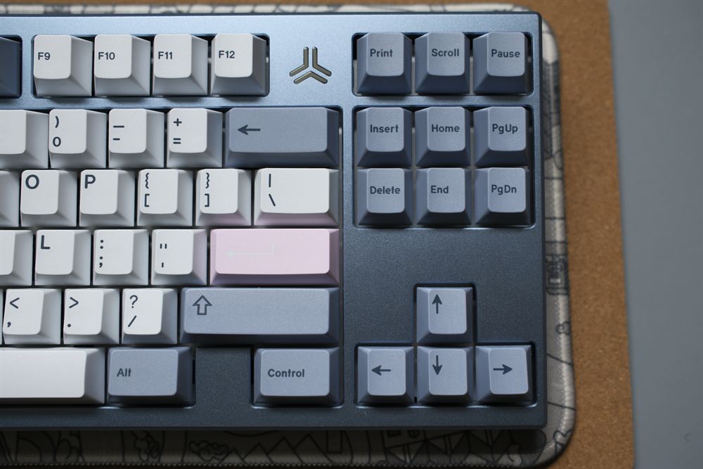 Close-up of the right side with pink Enter and nav cluster